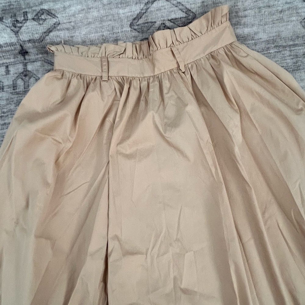 Gentle Herd Tan A Line Long Skirt Size Medium Pockets New — image 2 of 5
